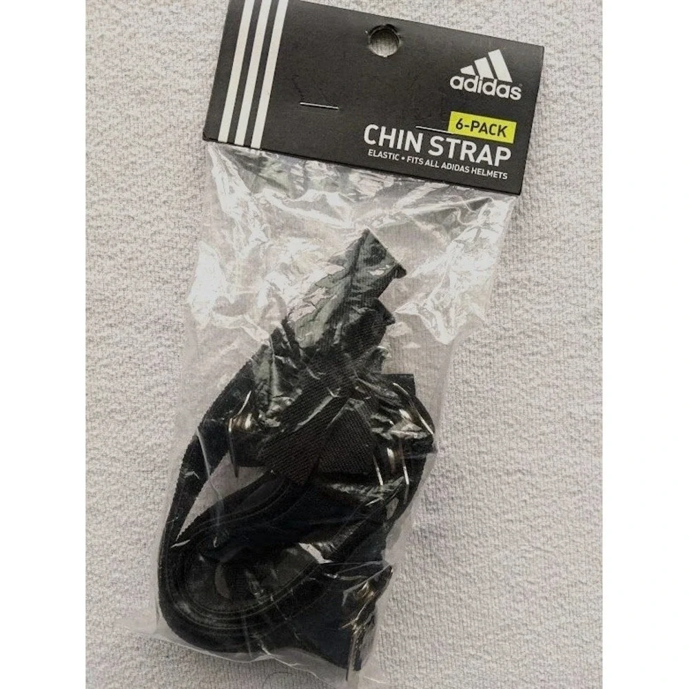 Adidas 6-Pack Elastic Chin Strap for All Adidas Helmets Black BTE00166 Baseball